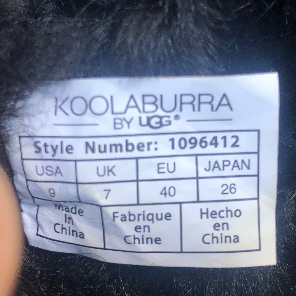 Koolaburra by UGG Jaelyn Mini Winter Casual Black Women’s Boots Size 9 Like New - Picture 12 of 12